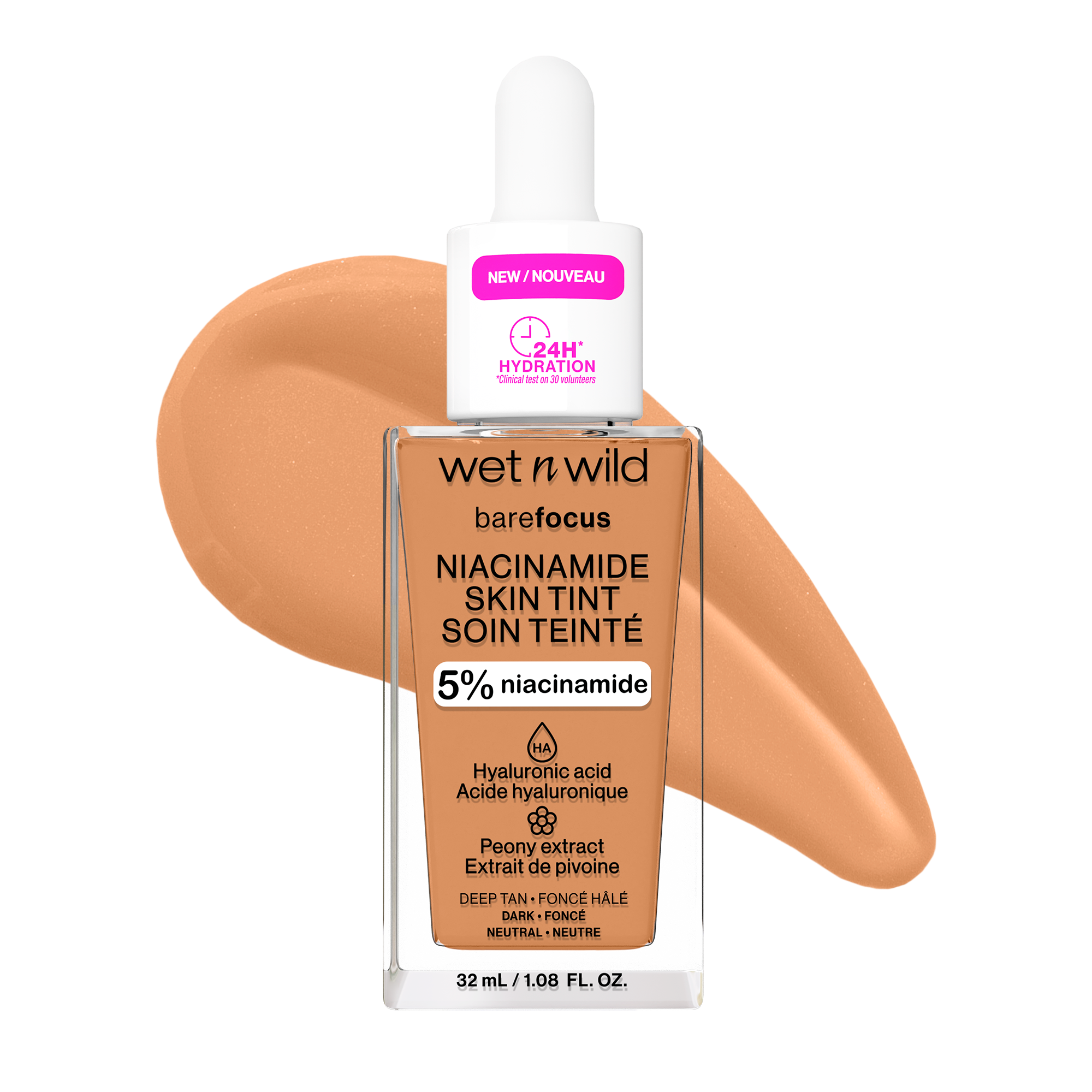 Bare Focus Niacinamide Skin Tint | Deep Tan