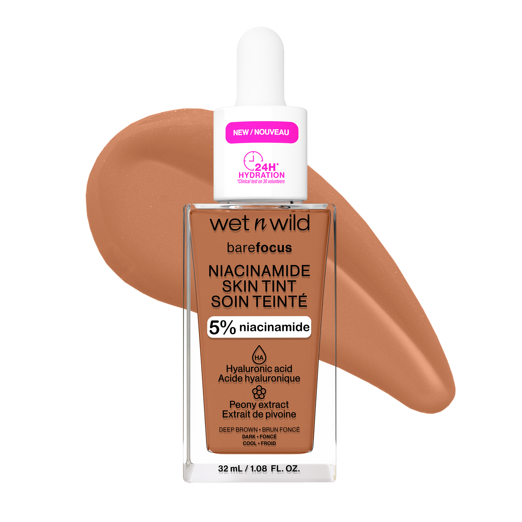 Bare Focus Niacinamide Skin Tint | Deep Brown