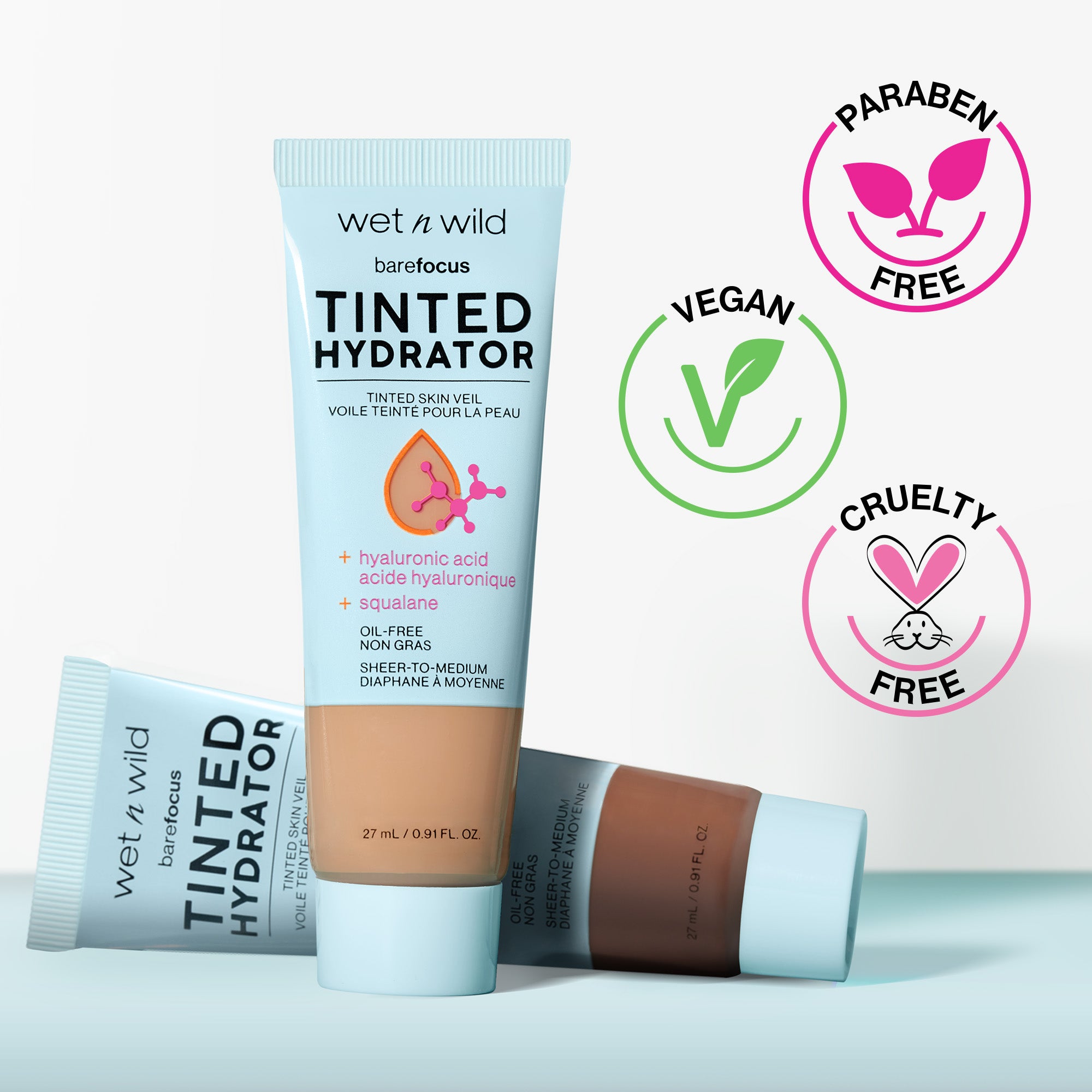 Bare Focus Tinted Hydrator Tinted Skin Veil | Tan Medium Deep - Image 4