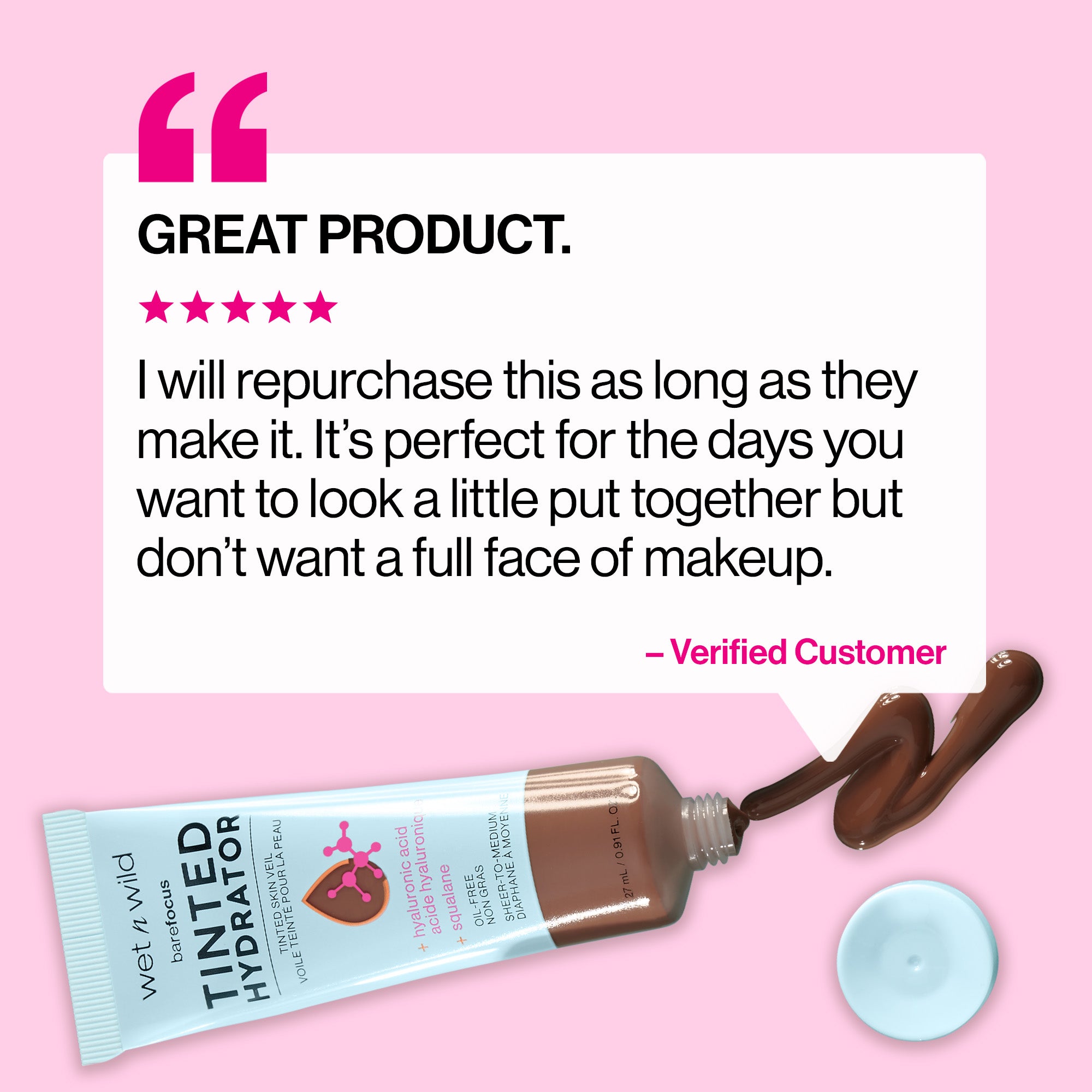 Bare Focus Tinted Hydrator Tinted Skin Veil | Tan Medium Deep - Image 5