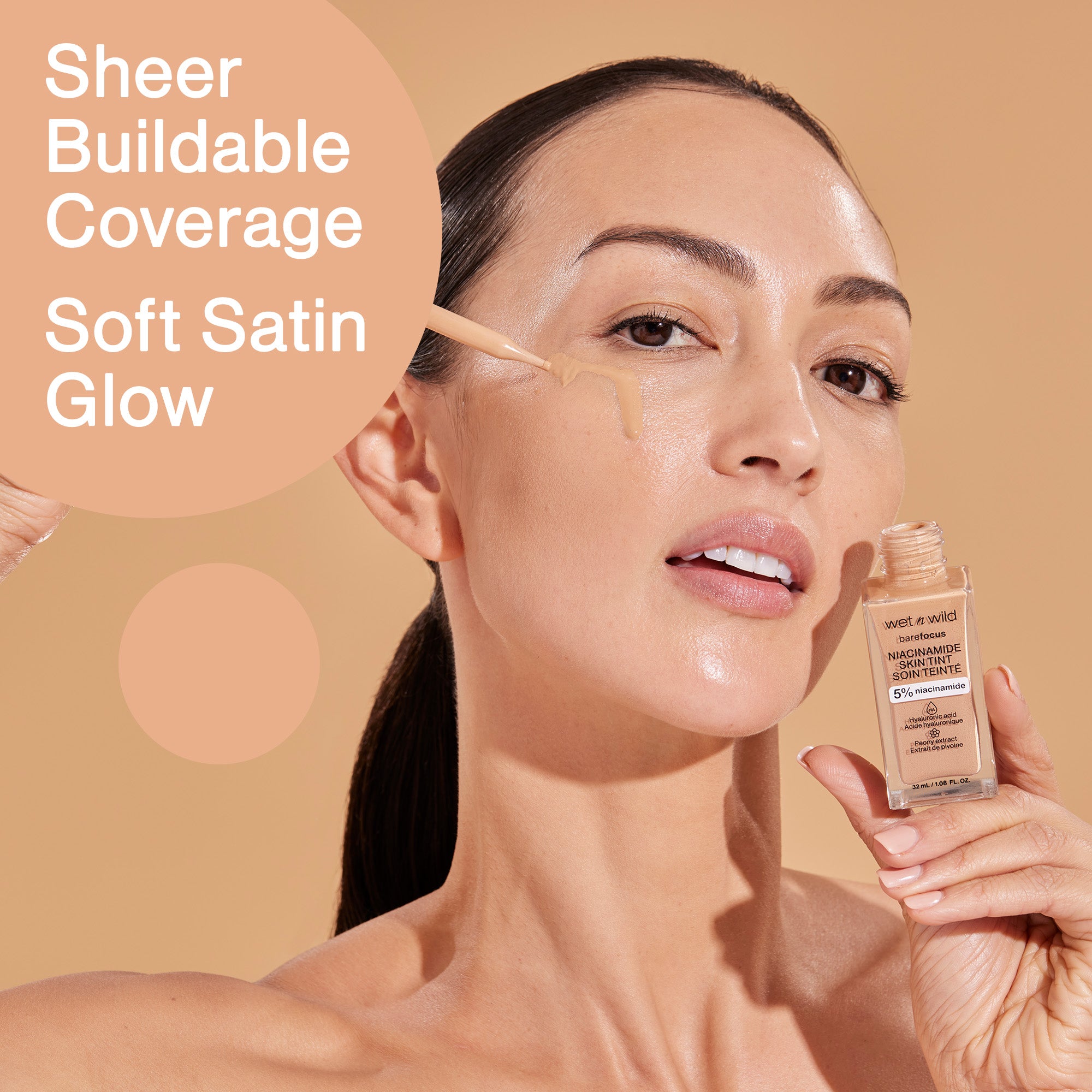 Bare Focus Niacinamide Skin Tint | Amber Beige - Image 5